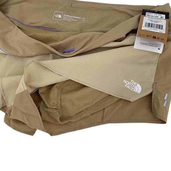 The North Face Summer Light 2.5" Short Gravel Khaki Stone Women XXL NEW NF0A85YT - Picture 2 of 6